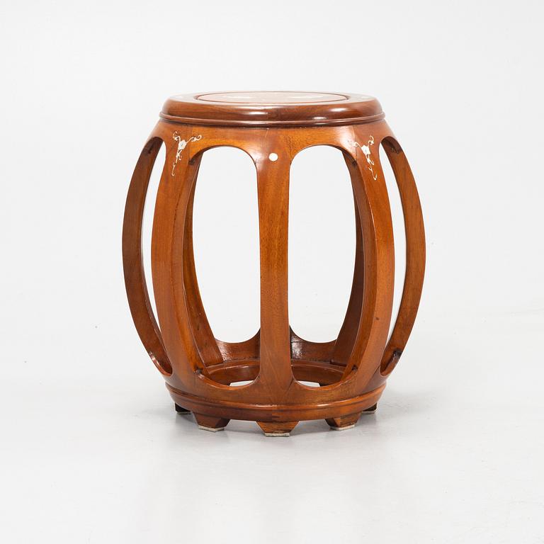 A wooden stool, China, 20th century.