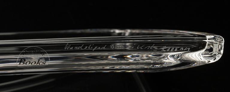 FRUKTSERVIS, 19 delar, glas, Kosta, signerade.