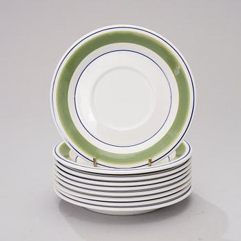 KAHVI-/TEEKUPPEJA, 9 kpl, "Krokus"-koriste Esteri Tomula, Arabia 1978-79.