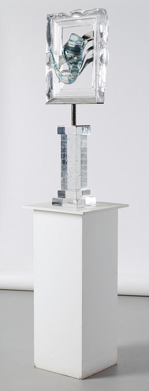 A Kjell Engman glass sculpture, Kosta Boda, Sweden 1990's.