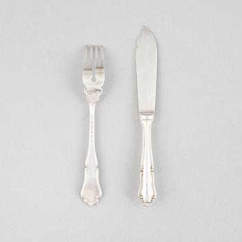 Fiskbestick, 24 st, silver, Wien, Österrike.