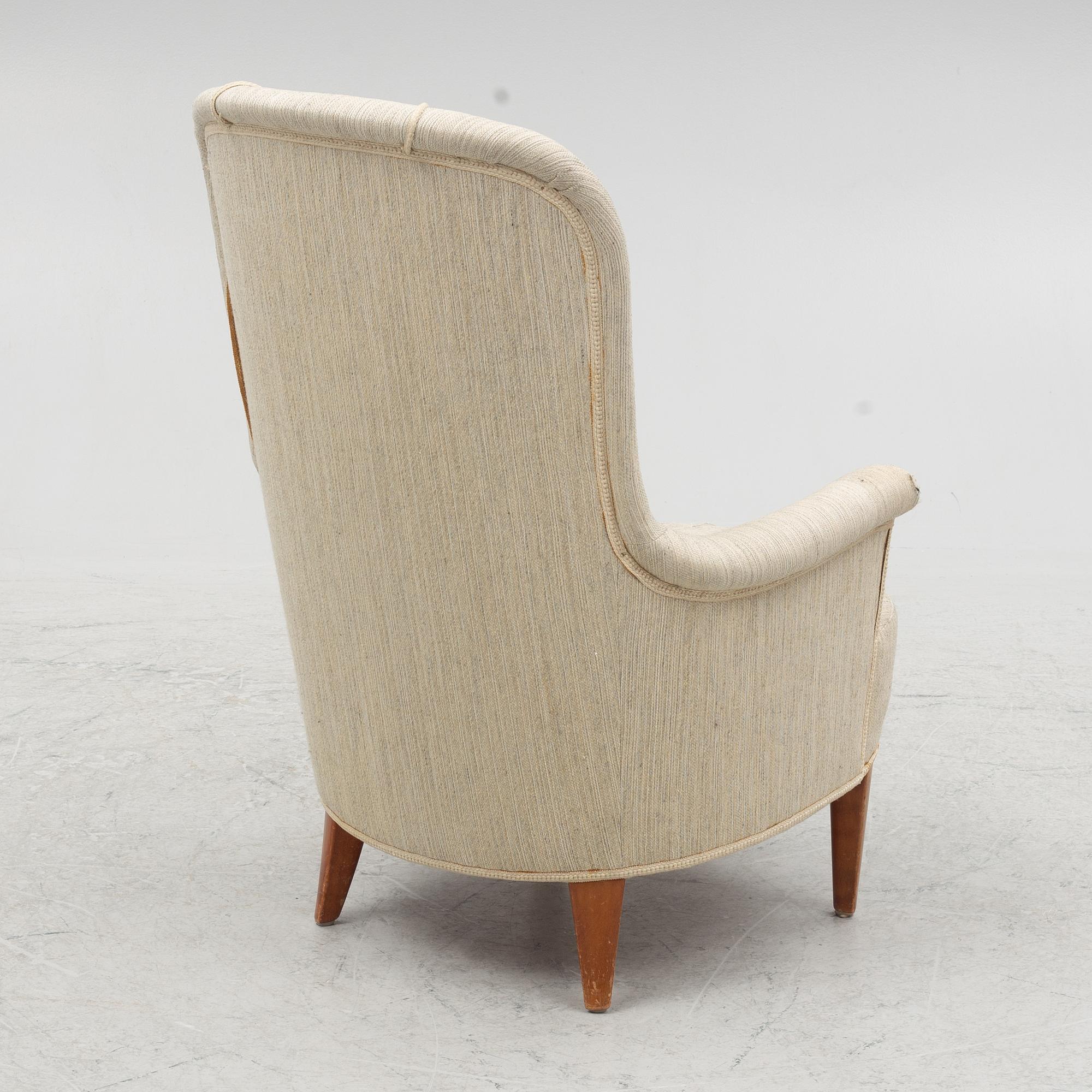 Carl Malmsten, a 'Marino' armchair, second half of the 20th Century.