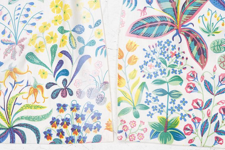 Josef Frank, two pairs of curtains, and two curtain valances, 'Under Ekvatorn', Svenskt Tenn.