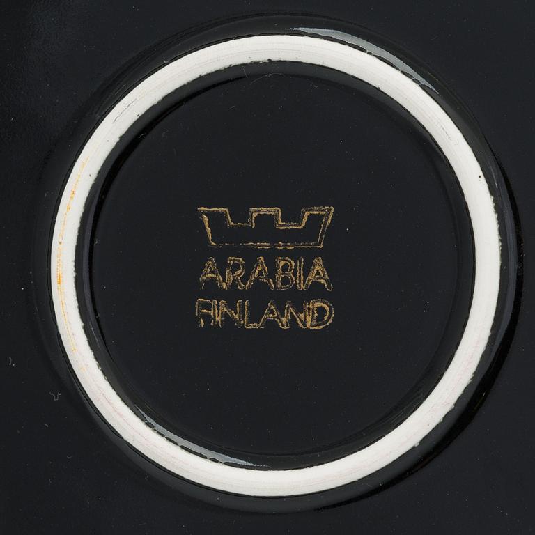 Howard Smith, koristelautanen keramiikkaa, signeerattu H Smith, Arabia Finland.