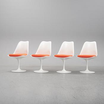 Eero Saarinen, four 'Tulip' swivel chairs, Knoll.