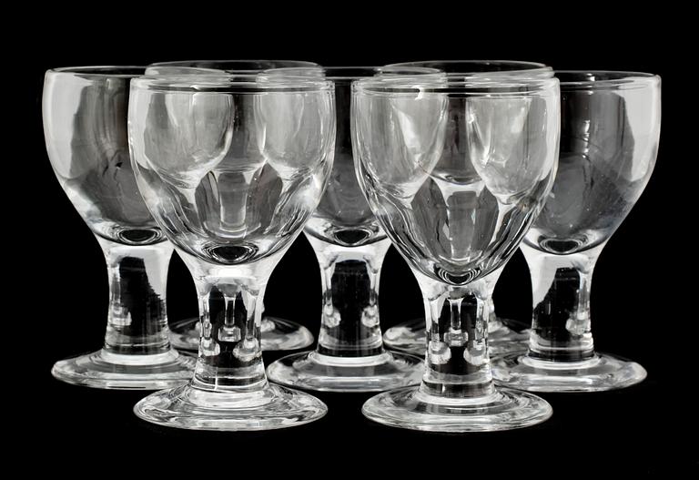 ÖL / VINGLAS, 7 st, Signe Persson-Melin. 1900-talets andra hälft.