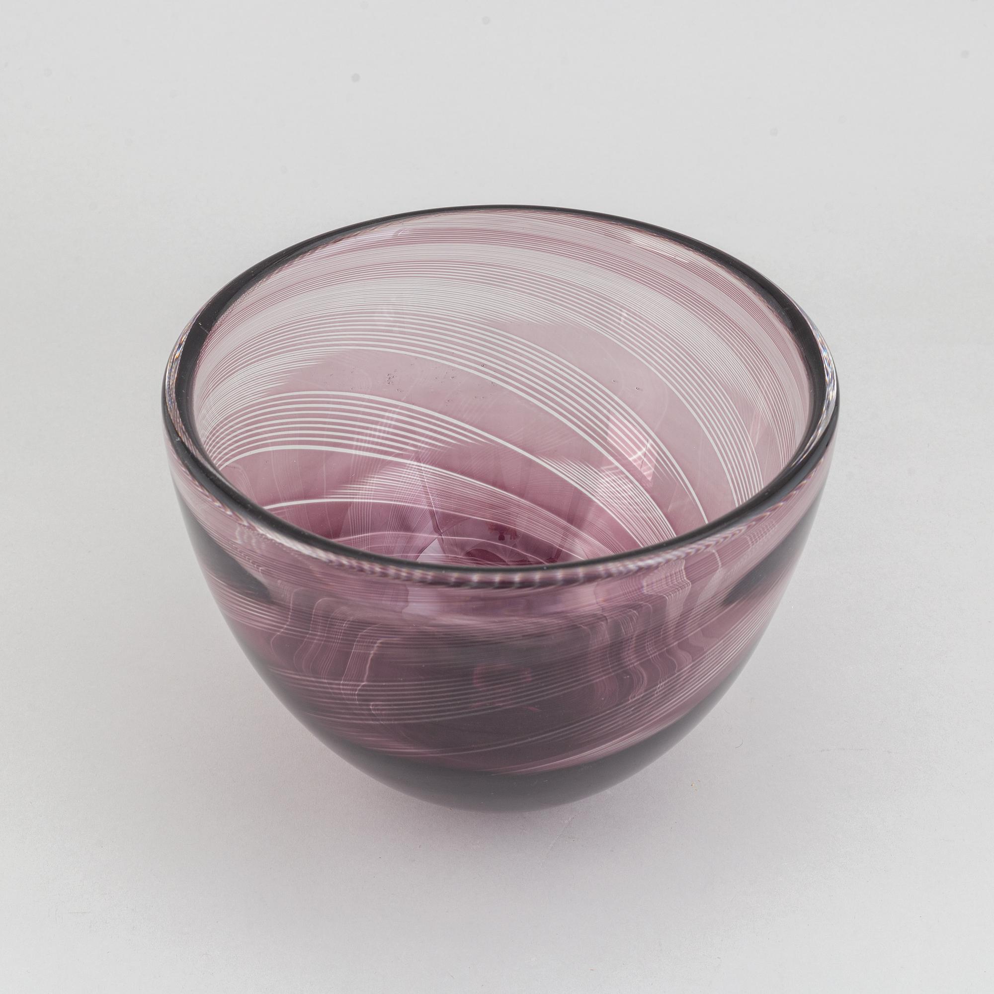 Edward Hald, a signed slipgraal glass vase from Orrefors.