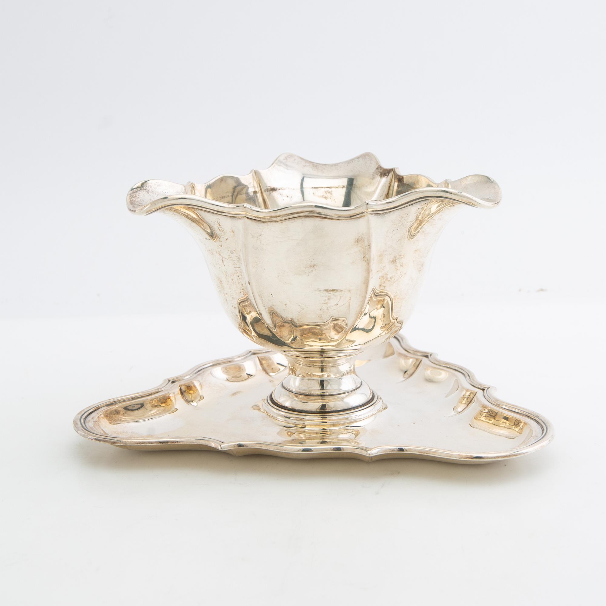 Sauce bowl, silver probably CC Christensen Randers Denmark 1925.