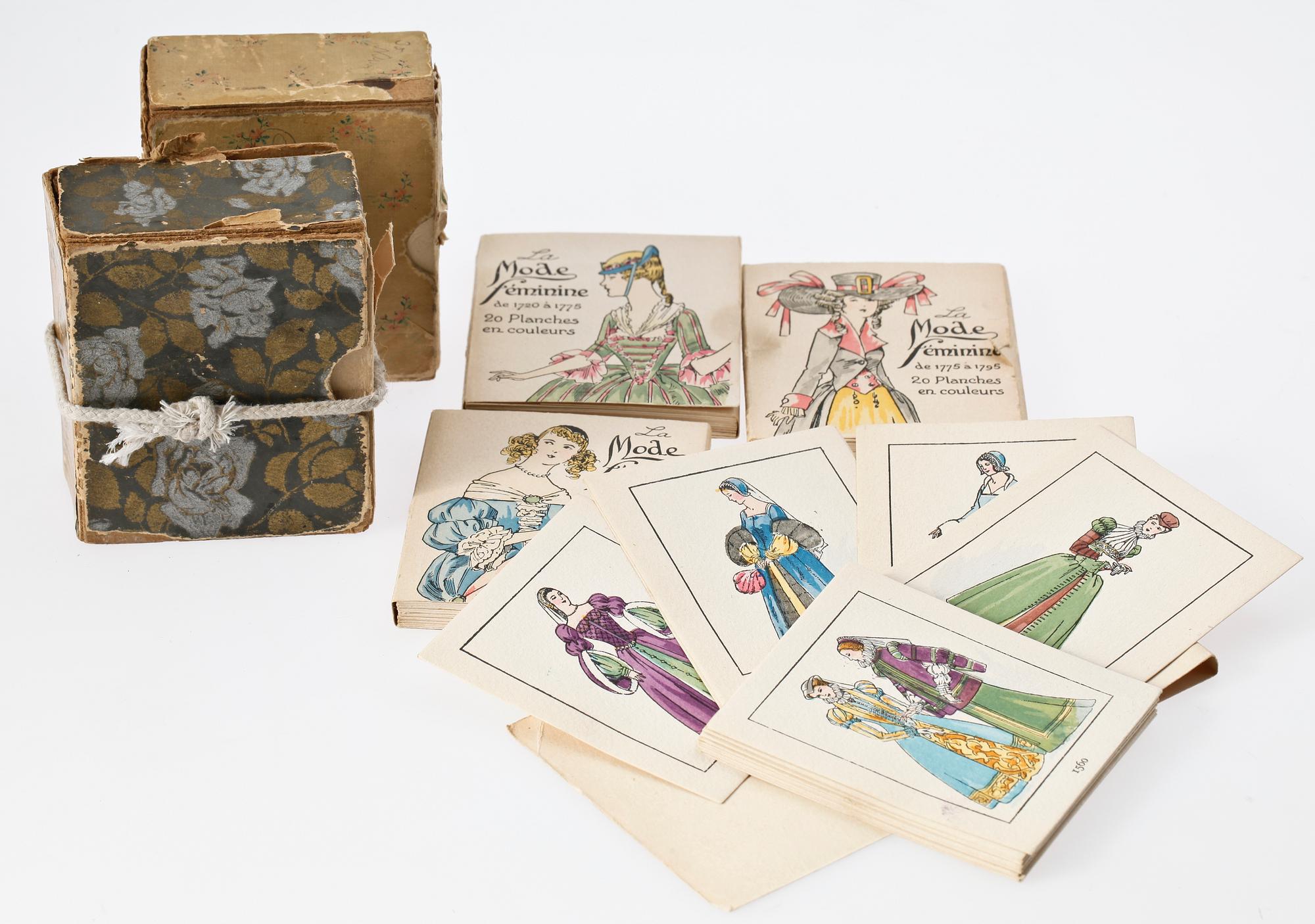 MODEKORT, Paris, 1920-tal.