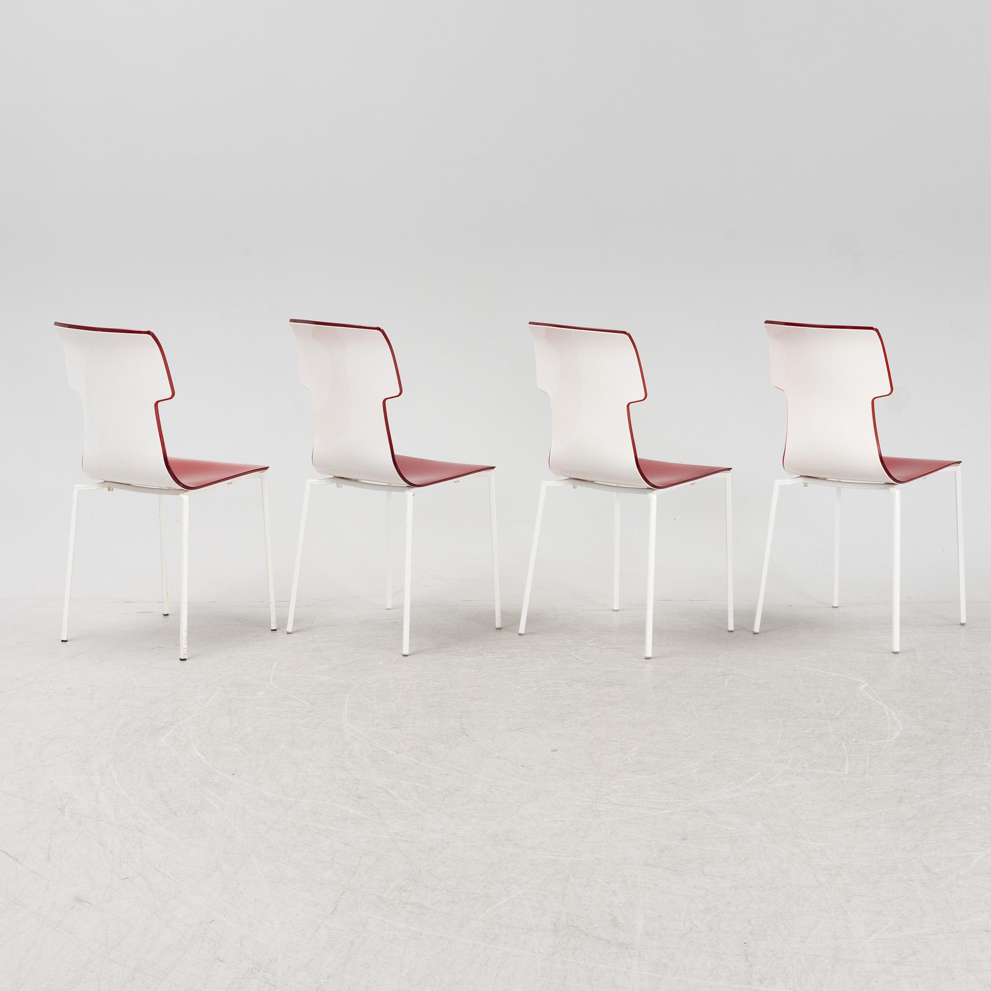 Stolar 4 st, "My chair", Guzzini, 2000-tal.