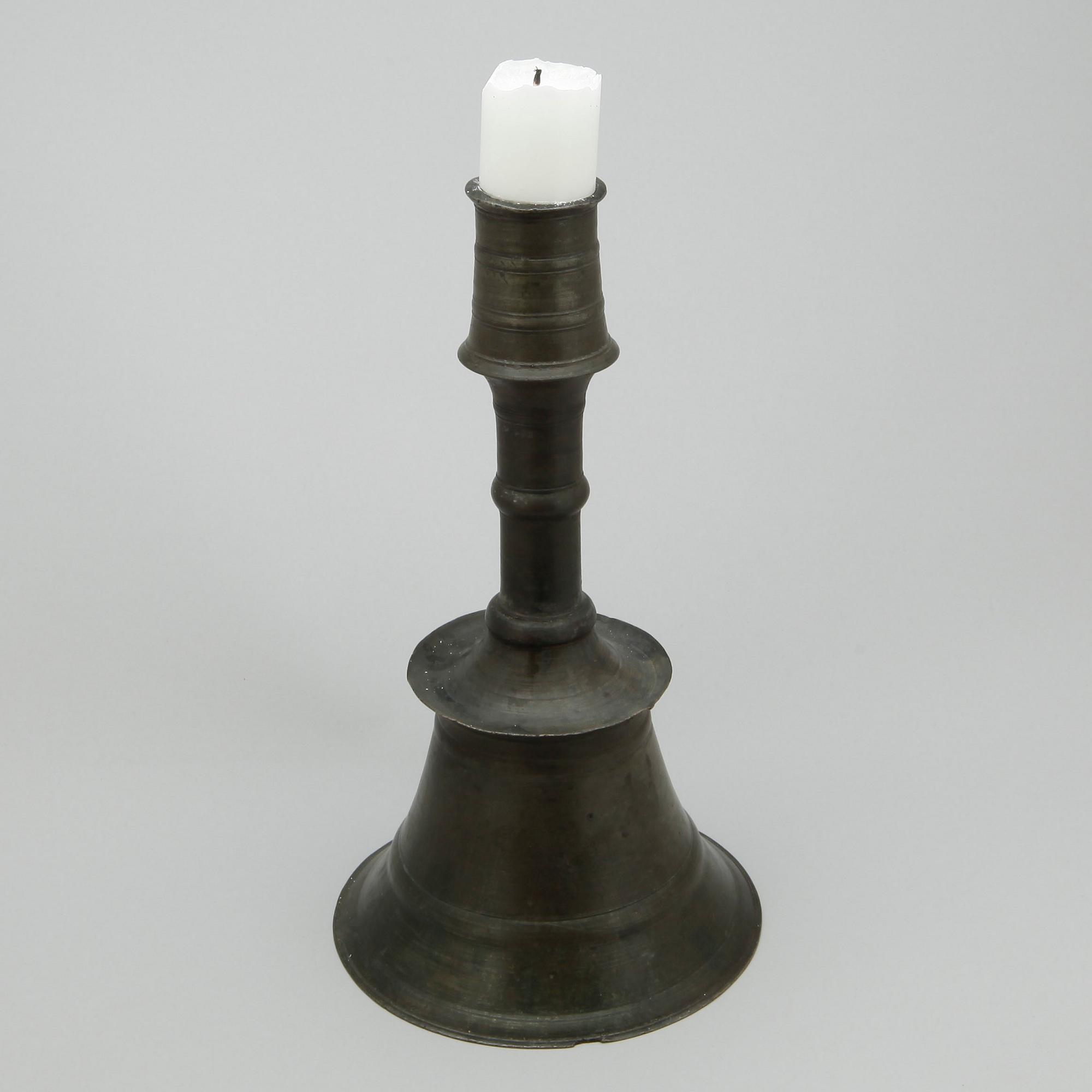 LJUSSTAKE, brons, 1400/1500-tals typ, mellanöstern, troligen Ottomansk.