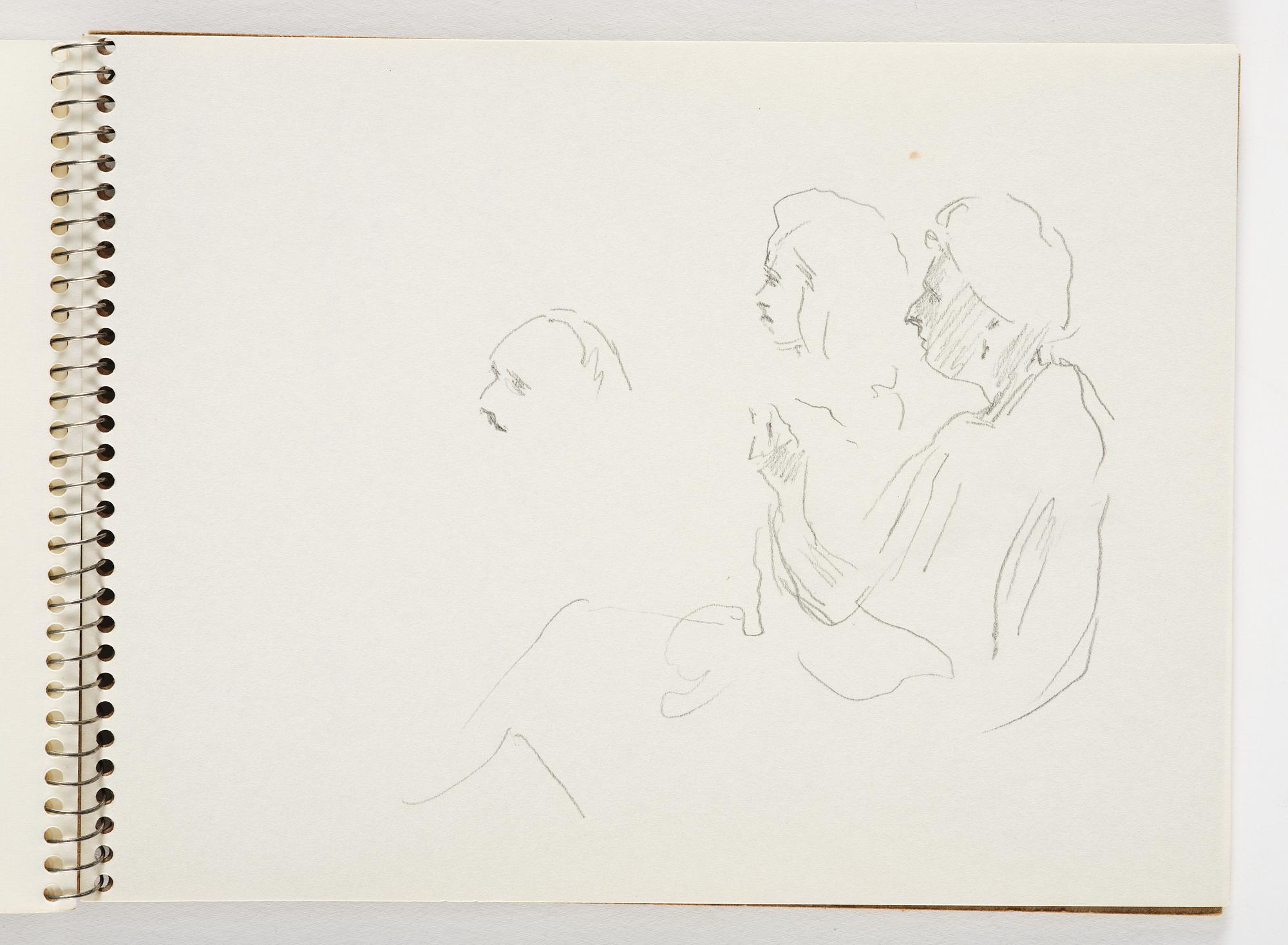 Lotte Laserstein, 4 skissböcker med blyertsteckningar.