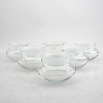 A set of six glass bowls by Signe Persson-Melin.