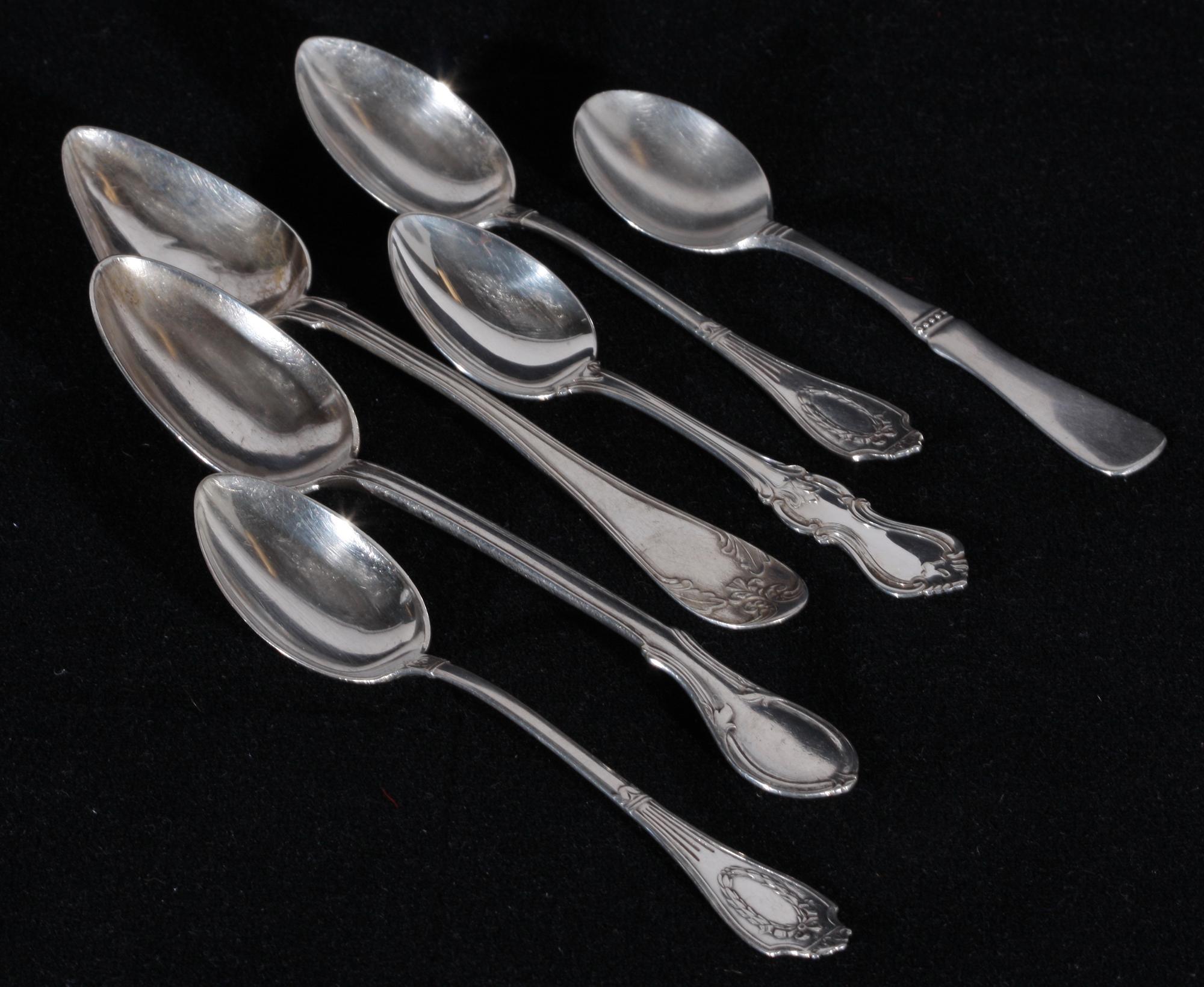 PARTI SILVER. Kaffeskedar mm.