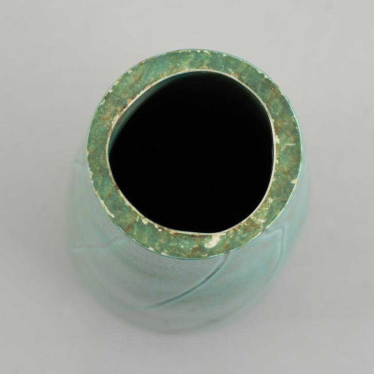 Carl-Harry Stålhane, a stoneware vase, 'Frusen musik', Rörstrand circa 1948.