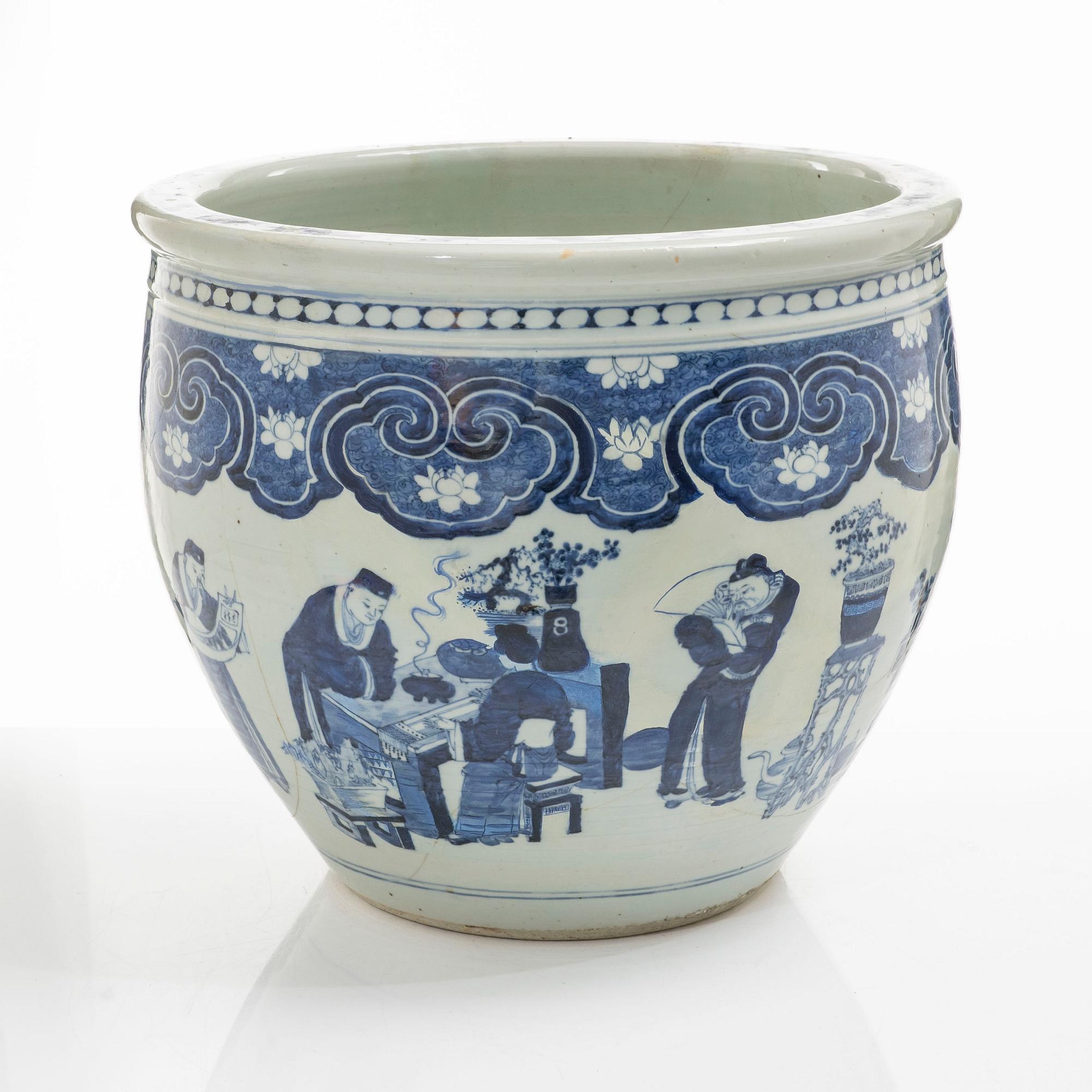 Ytterfoder, porslin, Kina, sen Qingdynasti.