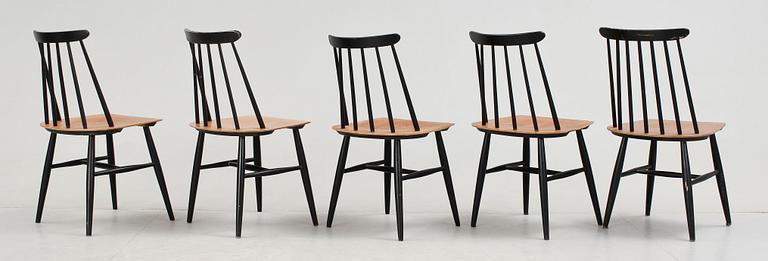 STOLAR, 4+1 st, "Fanett", Ilmari Tapiovaara, Edsbyverken, modellen formgiven 1949.