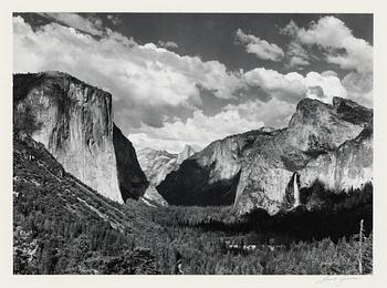 551. Ansel Adams, "Valley view from Wawoma Tunnel, Yosemite National Park, California, 1936".