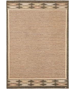 Ingegerd Silow, a flat weave carpet, signed IS, c. 239 x 160 cm.