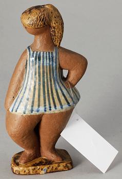 FIGURIN, lergods, Lisa Larson, Gustavsberg.