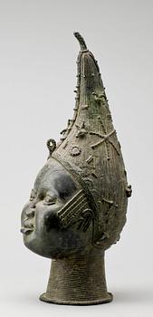 SKULPTUR, kopia från äldre förlaga, Benin, 1900-talets första hälft.