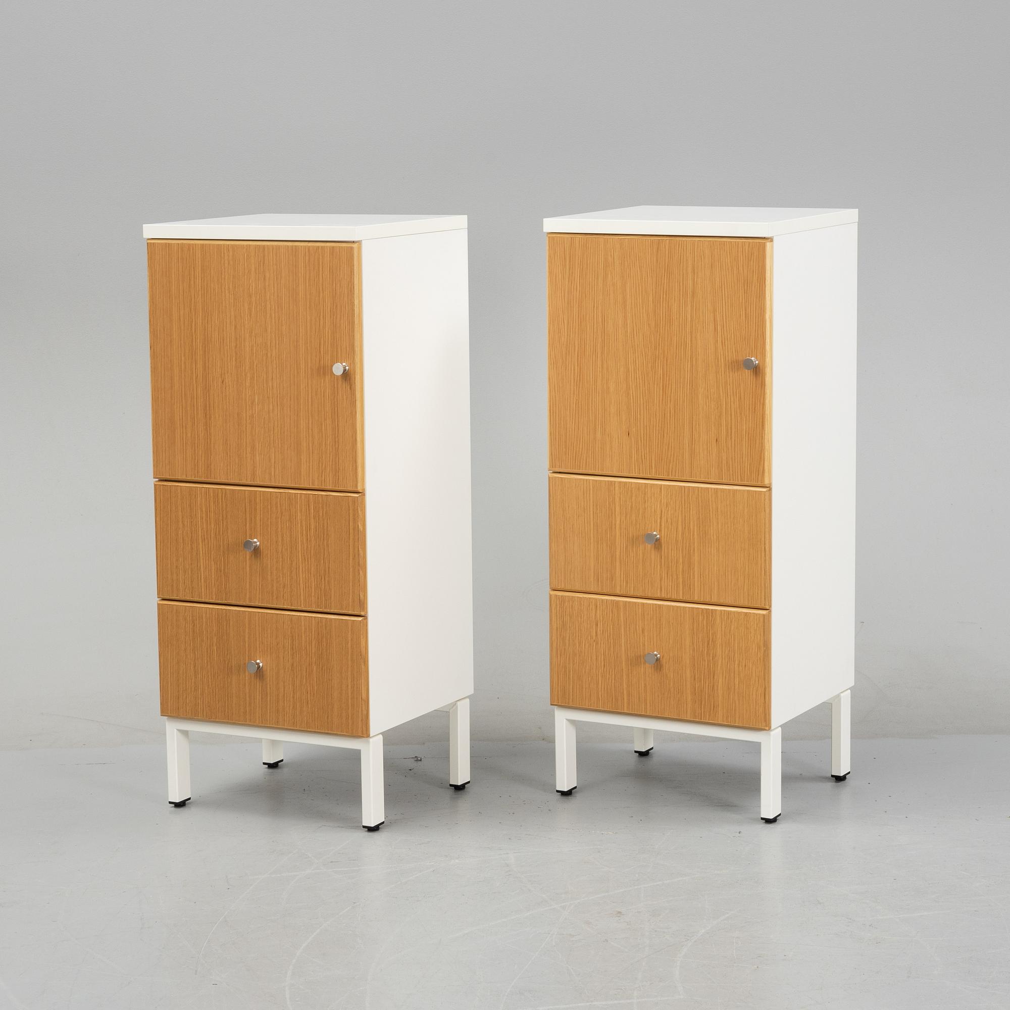 Anne Krook, a pair of cabinets, for Horreds Möbler, 21th century.