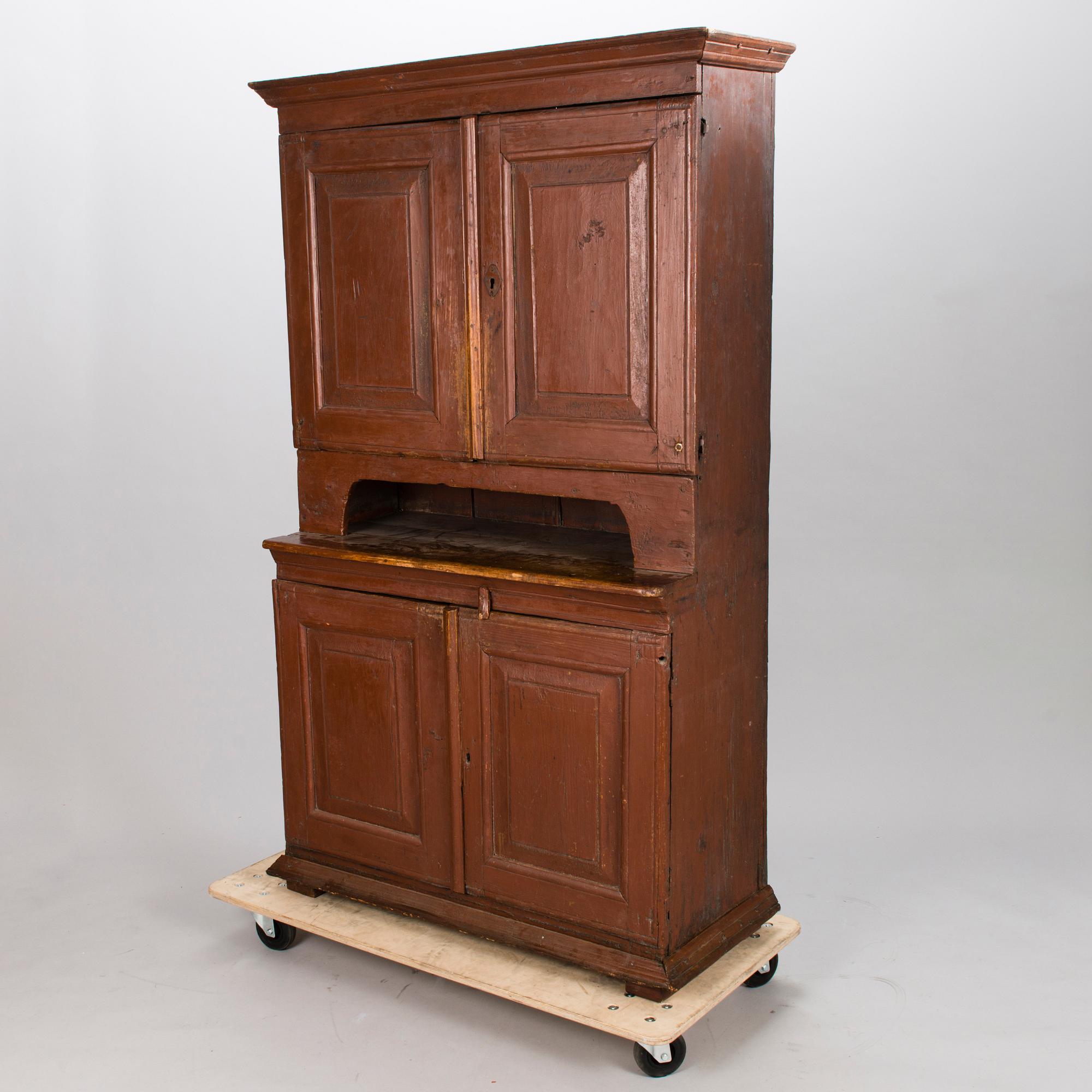 A 19th Century Ostrobothnian cupboard, Finland.