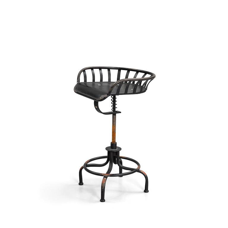 An industrial stool, 20th Century.