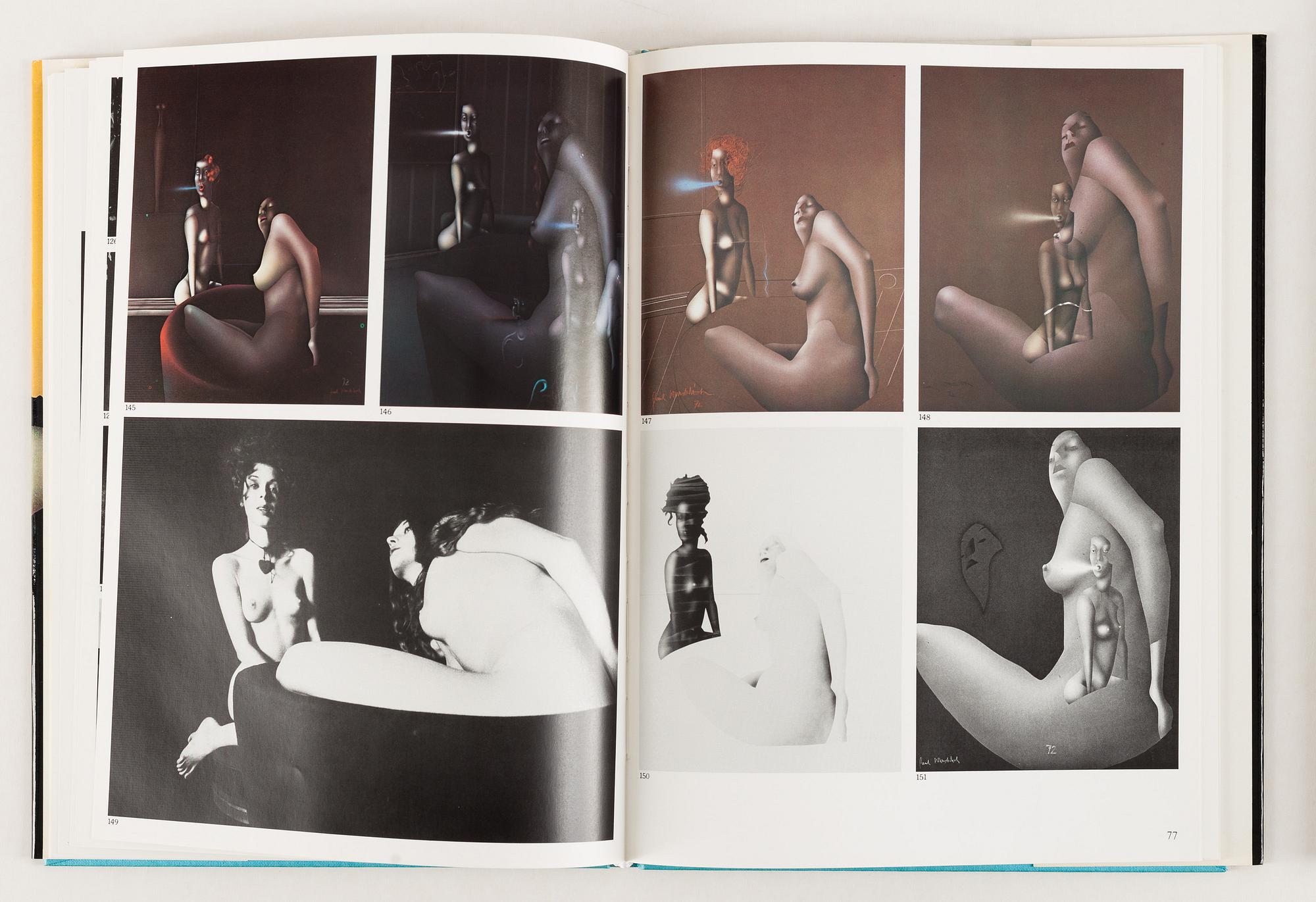 PAUL WUNDERLICH, Lithograph in colours, signed EA/100 ex. With 3 vol books about the artist.