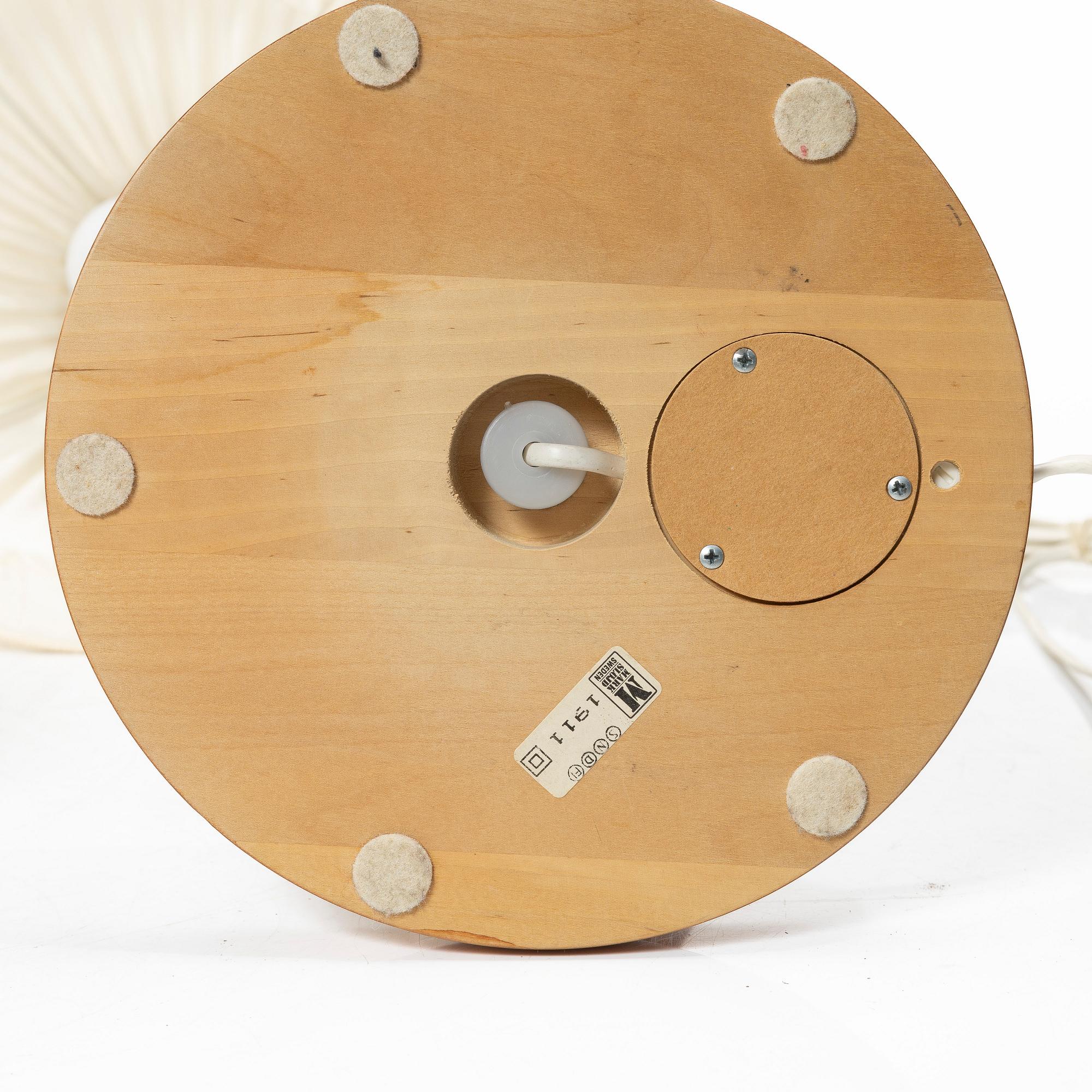 A pair of table lamps, Markslöjd, Sweden, second half of the 20th century.