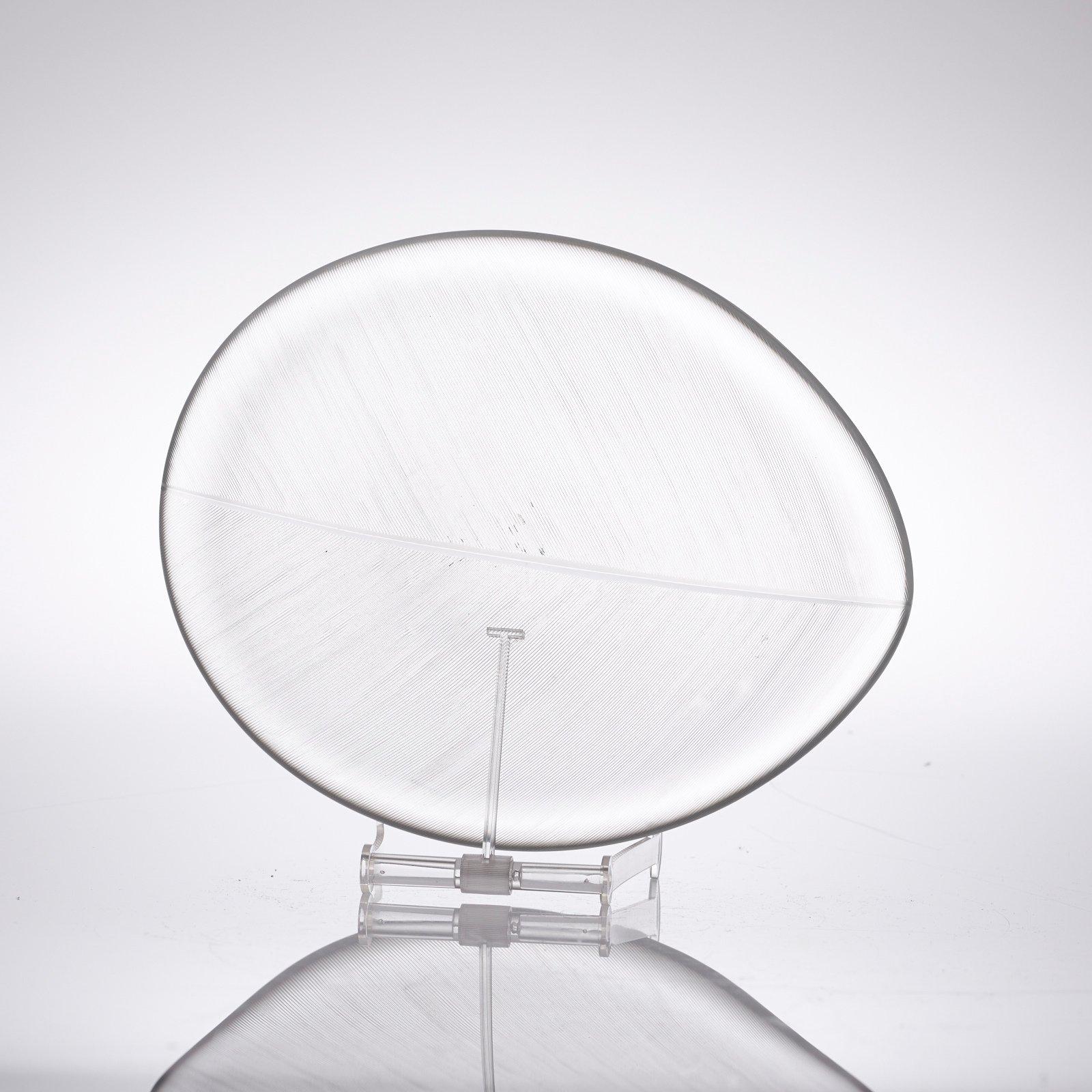A Tapio Wirkkala cut glass Art Object/dish, Iittala, Finland.
