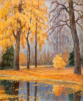 198. Michail Markianovic Germasev, FALL LANDSCAPE. ГЕРМАШЕВ, МИХАИЛ МАРКИАНОВИЧ (1867-1930)
ОСЕННИЙ ПЕЙЗАЖ.