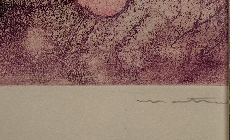 ROBERTO MATTA, värilitografia, sign.