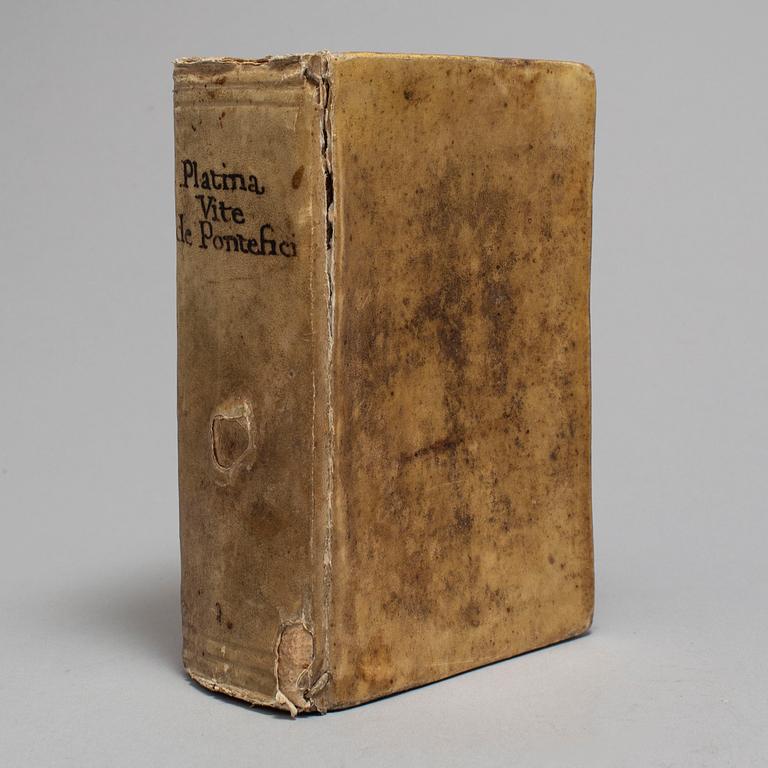 BOOK, Platina’s Papal history in Italian, 1583.