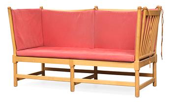 87. A Borge Mogensen beech "Tremme" sofa for Fritz Hansen, Denmark 1965.