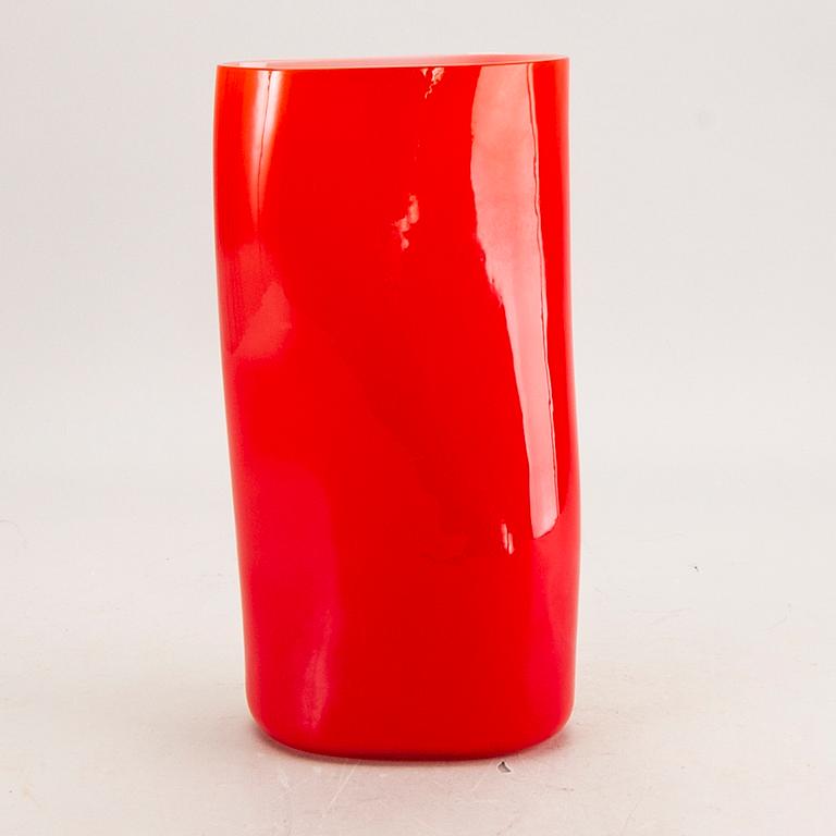 Barbini, a signed glass vase Murano later part of the 20th century.