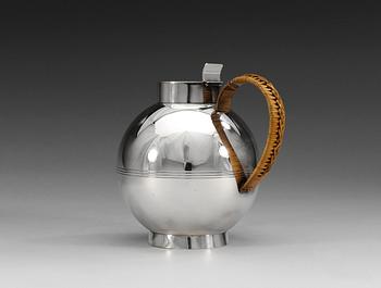 A Sylvia Stave silver plated ewer, for C. G. Hallberg, Stockholm 1930's.
