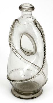 KLUCKAFLASKA, glas, 1700/1800-tal.