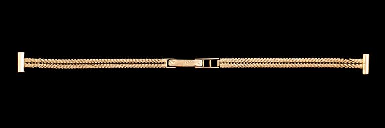 DAMARMBANDSUR, 18 k guld, Enicar, 1900-talets mitt.