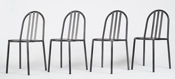 Robert Mallet-Stevens, a set of eight chairs, model '222', edition Andrée Putman, Ecart Paris, 1980s.