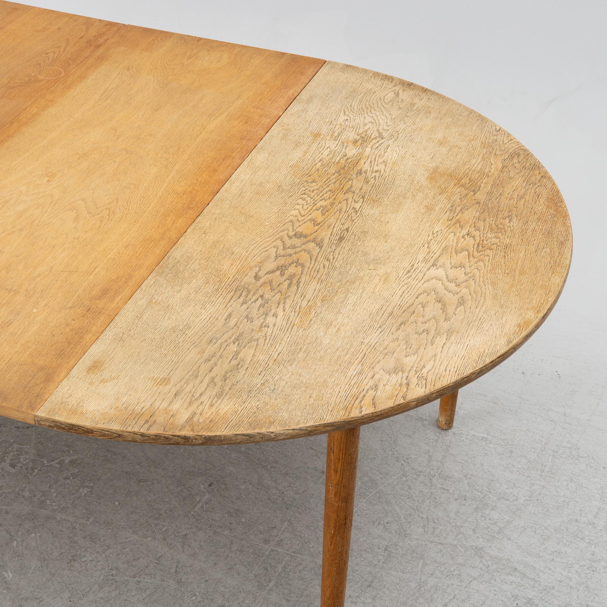 Hans J. Wegner, an oak table, Andreas Tuck, Denmark, 1950's/60's.