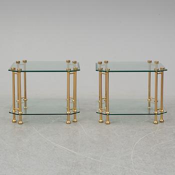 A pair of late 20th Century side tables.