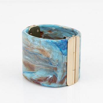 Chanel, a blue acrylic bracelet, 2019.