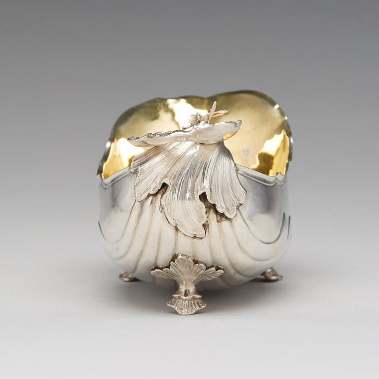 Niclas Warneck, såsnäcka, silver, Karlstad 1765. Rokoko.