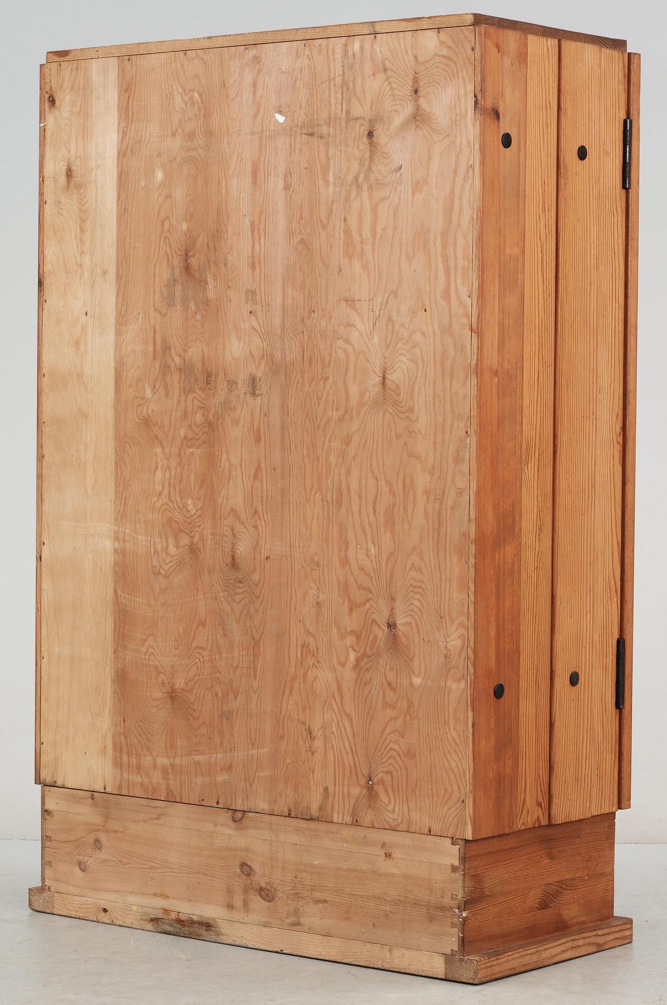 An Axel Einar Hjorth pine cabinet, Nordiska Kompaniet, Stockholm 1930's.