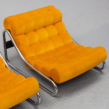 A pair of "Impala" lounge chairs by Gillis Lundgren for IKEA, design.