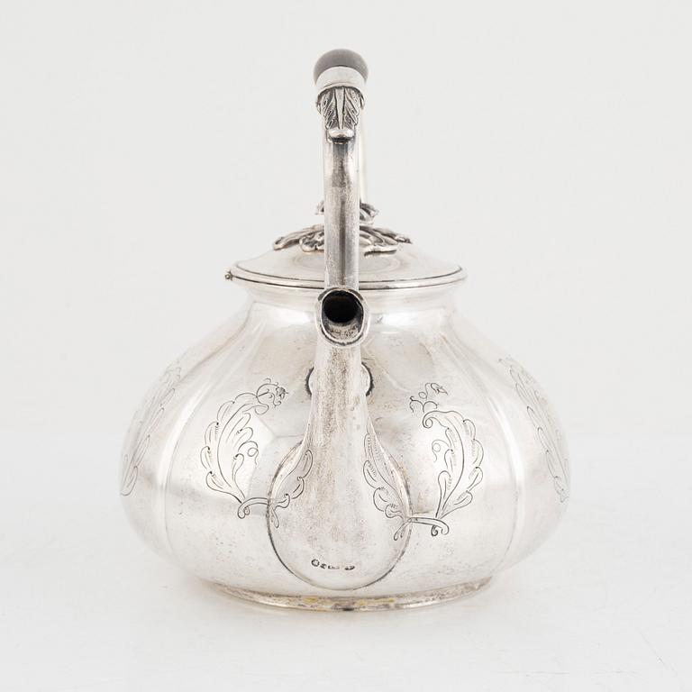 Anton Michelsen, tekanna, silver, Köpenhamn 1847.