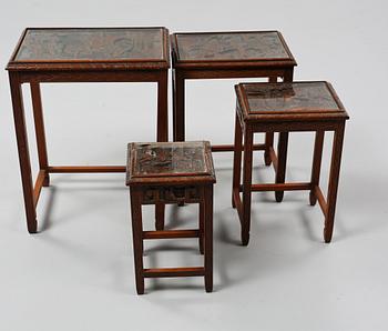 SATSBORD, 4 delar, Kina, 1900-tal.