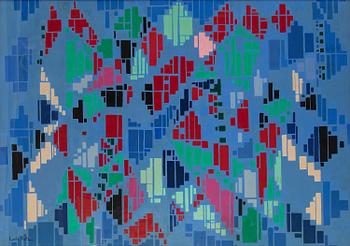 Laila Prytz, oil on panel, signed.