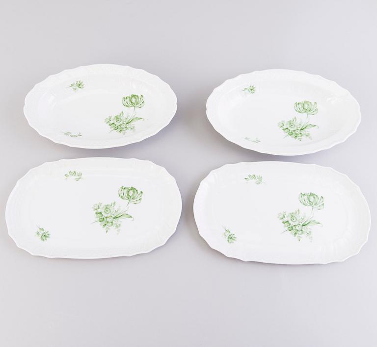 A 51-piece Hutschenreuther Selb Dresden porcelain dinner set, Bavaria Germany.